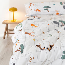 Happy Friday Duvet cover set 2 pieces Mini savanna 155x220 cm (Single) Multicolor