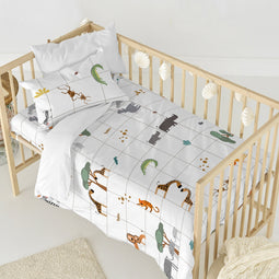 Happy Friday Duvet cover set 2 pieces Mini savanna 115x145 cm (Cot bed) Multicolor