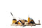 8 Kaasmessen Zwart met houten Serveerplank 'Premium Line'