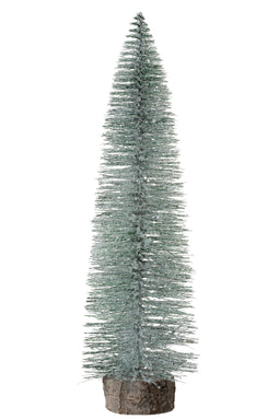 XMAS TREE DECO GLIT L GRN XL