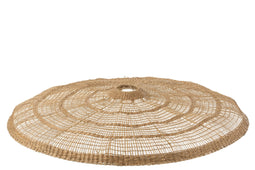 LAMP SHADE FLAT RND SEAGR NAT