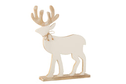 REINDEER ON FOOT MAN WH/WH W L