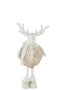 J-Line figuur Rendier Staand - polyresin - beige - medium