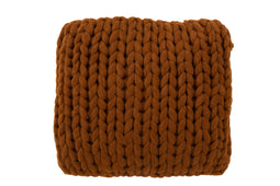 CUSHION KNITTED ACRYLIC OR BR