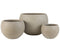J-Line bloempot Rond Klei - keramiek - beige - Ø 55.50 cm - 3 stuks