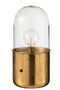 TABL LAMP ANT LED GL/ZINC GD L