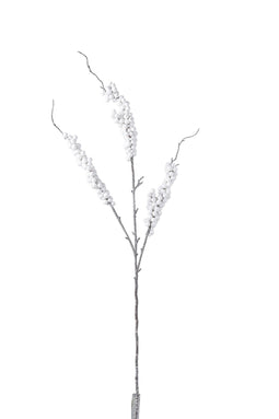 BRANCH BERRIES PLASTIC WHITE