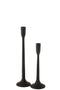 CANDLEHOLDER METAL MATTE BL S