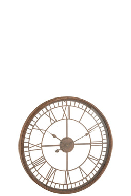 CLOCK ROMAN NUMERALS MET/GL RU