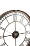CLOCK ROMAN NUMERALS MET/GL RU
