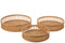 S/3 TRAY ROUND BAMBOO NAT