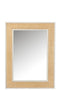 J-Line spiegel Molly Exotiek - hout/rotan - wit - medium