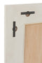 J-Line spiegel Molly Exotiek - hout/rotan - wit - medium