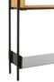 J-Line wanddecoratie Ovalen Strepen - metaal - bruin/groen - small