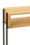 J-Line wanddecoratie Ovalen Strepen - metaal - bruin/groen - small