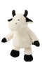 J-Line pluche Koe - polyester - ecru/zwart - large