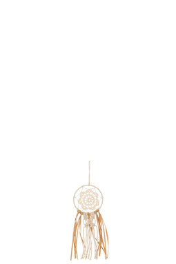 J-Line dromenvanger Macrame - katoen - ecru/naturel - small