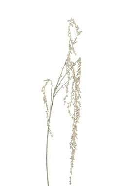 J-Line plant Senecio Rowleyan - kunststof - ecru - 12 stuks