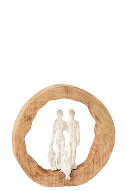 FIG FAMILY MAN WD/AL NAT/ WHIT
