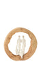 FIG FAMILY MAN WD/AL NAT/ WHIT