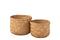 S/TWO BASKET BAMBOO NATURAL