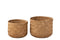 S/TWO BASKET BAMBOO NATURAL