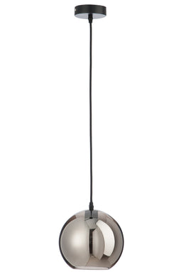 LAMP BALL GLASS MIRROR SILV S