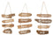 J-Line plakkaat You+Every+Together - drijfhout - naturel - 3 stuks