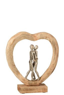 FIGURE COUPLE MAN WD/AL NAT/WH