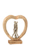 FIGURE COUPLE MAN WD/AL NAT/WH