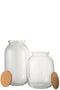 POT ROXY DECO GL/CORK TR L