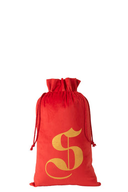 J-Line zak - textiel - rood - medium