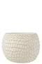 FLOWERPOT FOLIAGE CEM WH XXL