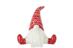 SANTA SITTING CERAMIC R/W L