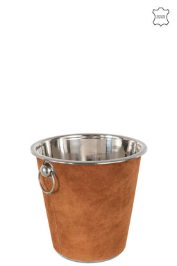 J-Line ijsemmer rond - leder - cognac
