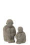 FIGURE SITTING CEMENT GREY L
