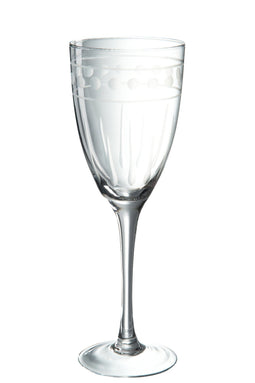 WINE GLASS BALL PATTERN GL TR L