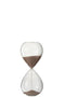J-Line zandloper Deco - glas/zand - lichtroze - small