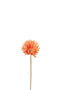 J-Line bloem Gerbera Virgin - kunststof - oranje - 12 stuks