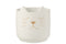 FLOWER POT CAT CEM WHI GLD L