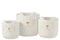 FLOWER POT CAT CEM WHI GLD L