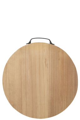 PLANK ROUND WOOD NATURAL L