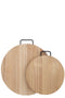 PLANK ROUND WOOD NATURAL L