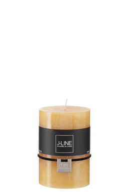 CYL CANDLE OCHRE M42H