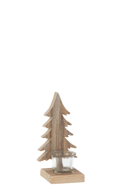 TLH XMAS TREE WOOD BROWN