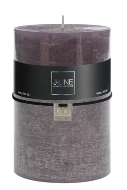 J-Line cilinderkaars Graniet - XL - 120U - 6 stuks