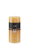 J-Line cilinderkaars - oker - large - 70U - 6 stuks