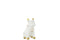 J-Line decoratie Hond - keramiek - wit/goud - small