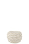 FLOWERPOT FOLIAGE CEMENT WH L
