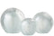 J-Line presse-papier Vlokken - glas - zilver/transparant - large